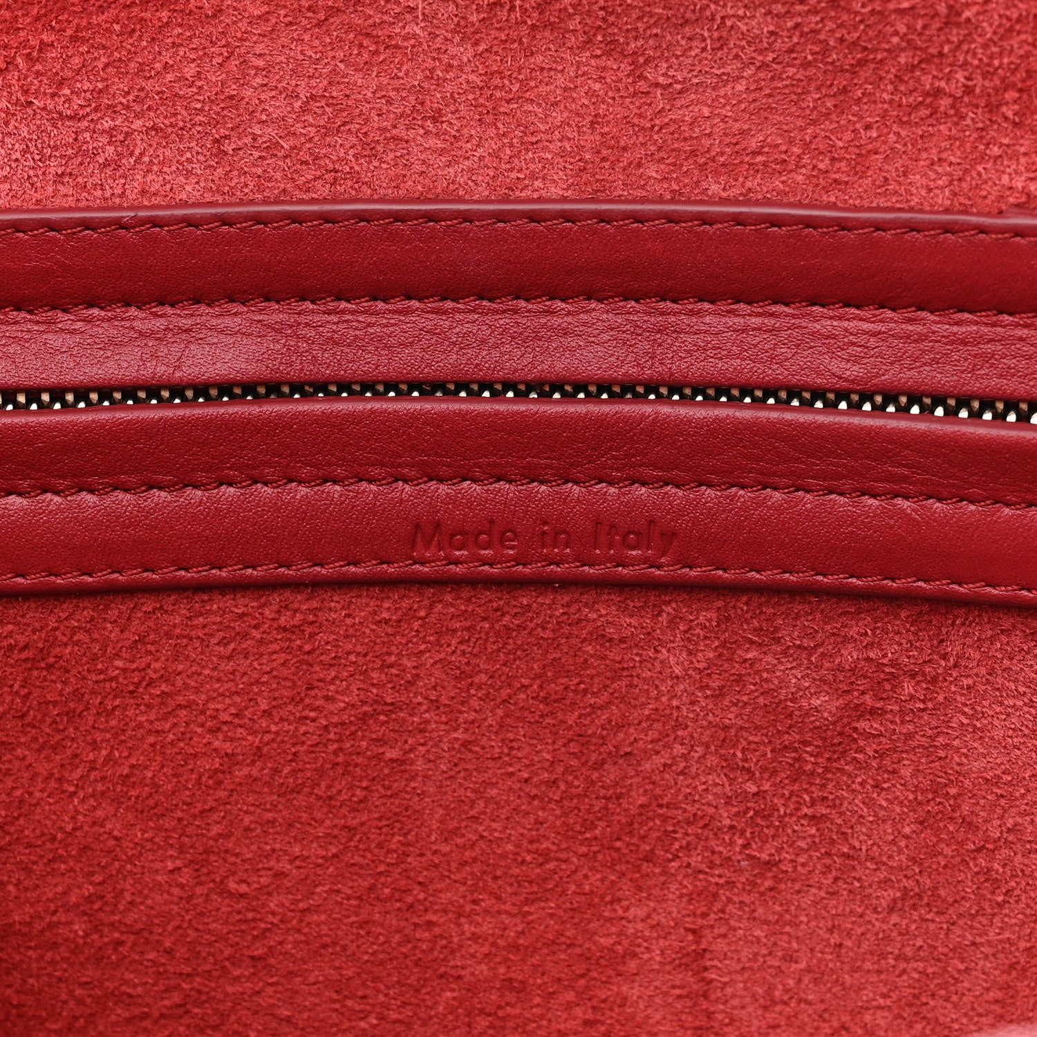 Celine Supple Calfskin Medium Phantom Luggage Red 7 of 10