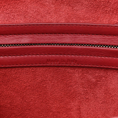 Celine Supple Calfskin Medium Phantom Luggage Red 7 of 10