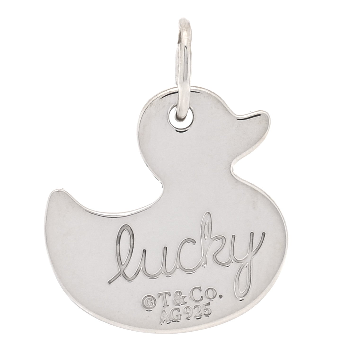 Tiffany Sterling Silver Lucky Duck Charm 1 of 4