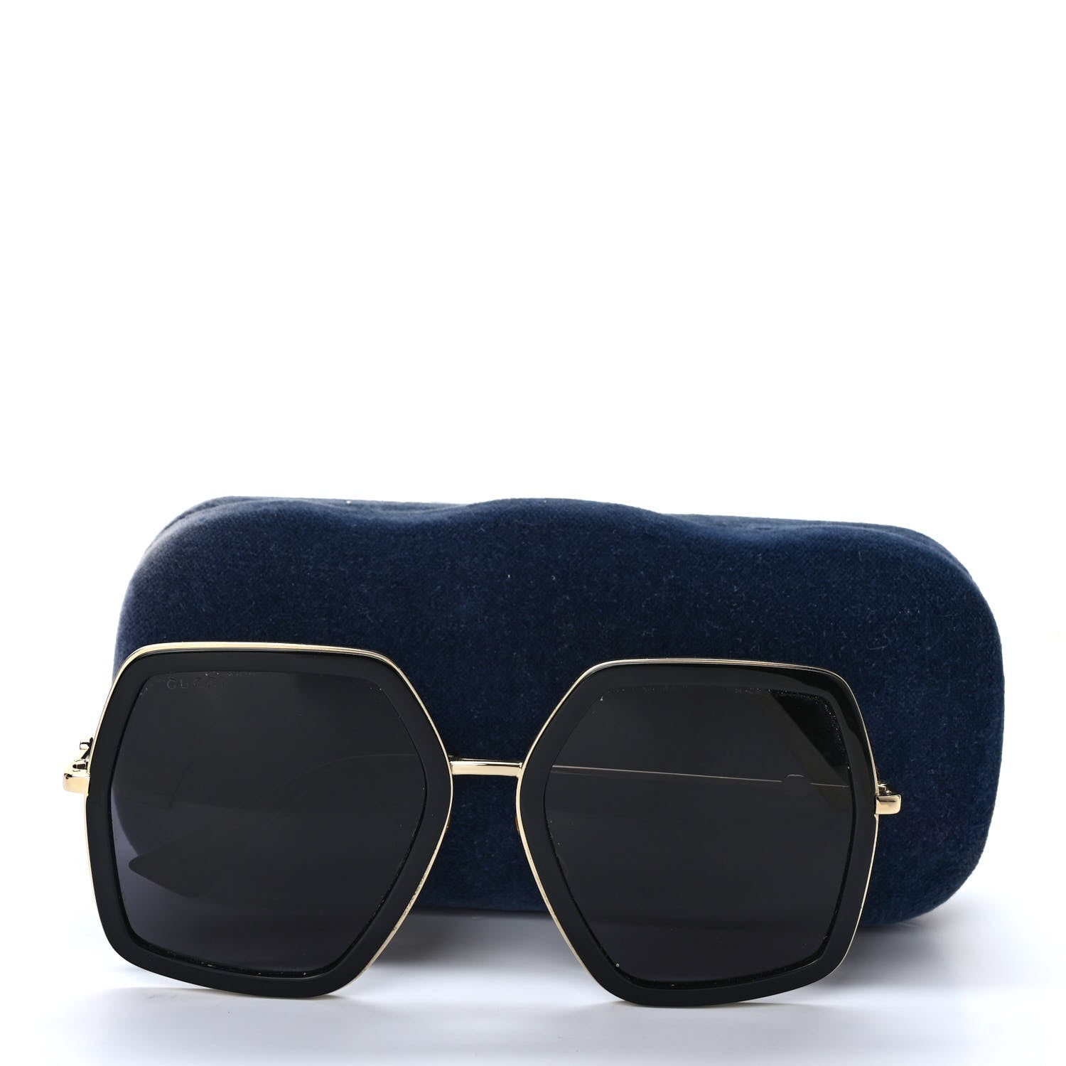 Gucci Acetate Oversize Square Frame GG0106S Sunglasses Black 7 of 7