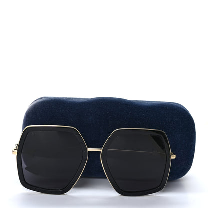 Gucci Acetate Oversize Square Frame GG0106S Sunglasses Black 7 of 7