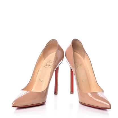 Christian Louboutin Patent Pigalle 120 Pumps 35.5 Nude 5 of 11