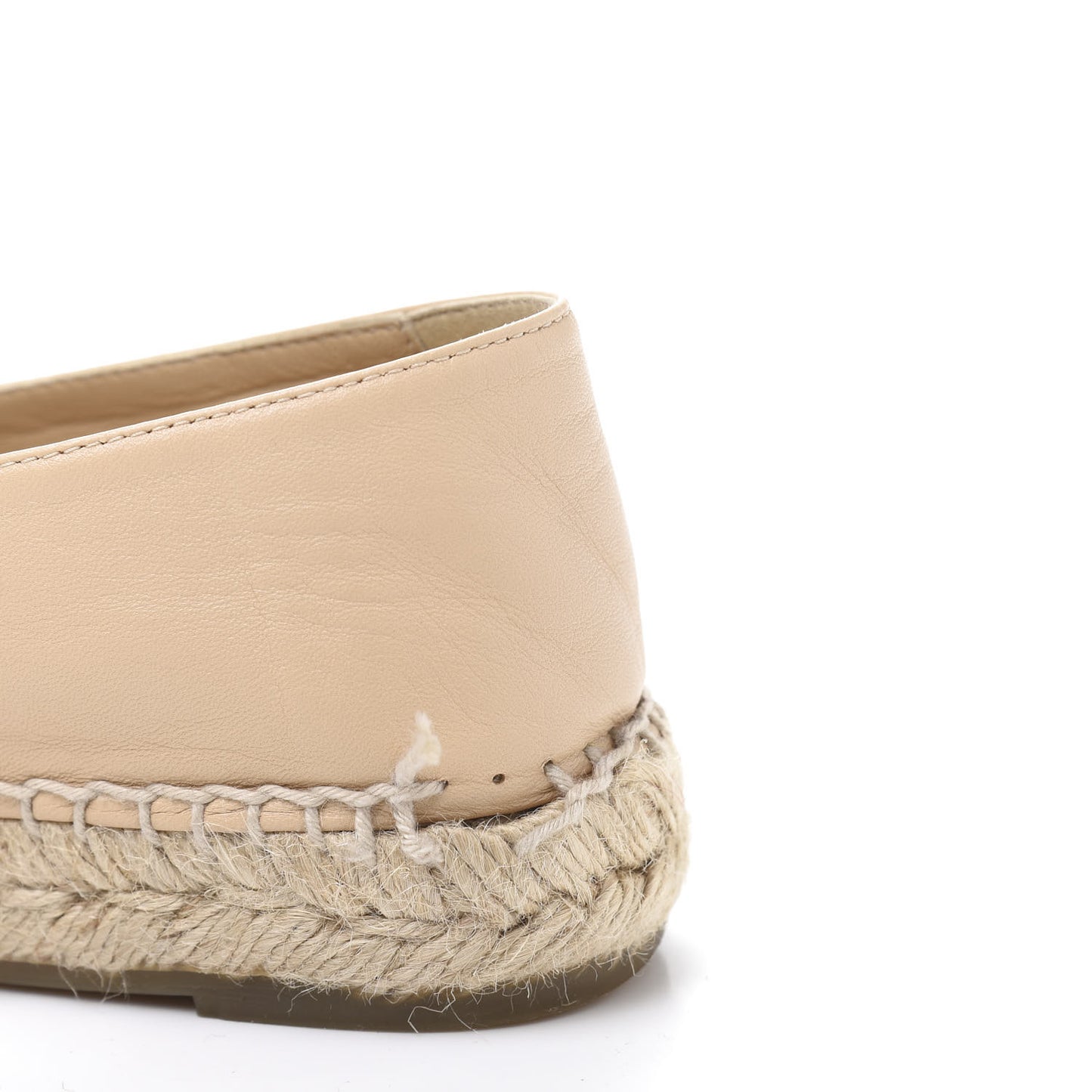 Lambskin CC Espadrilles 36 Beige Black