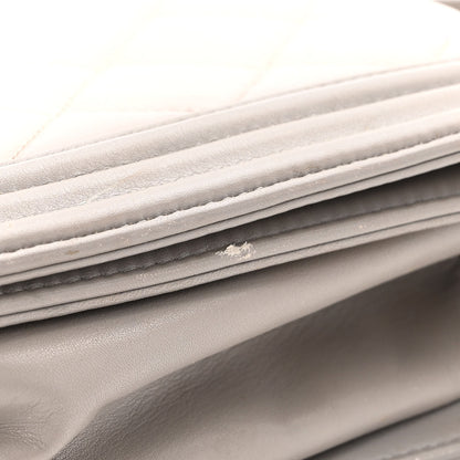Chanel Calfskin Ombre Quilted Large Boy Flap Grey Beige 20 of 20