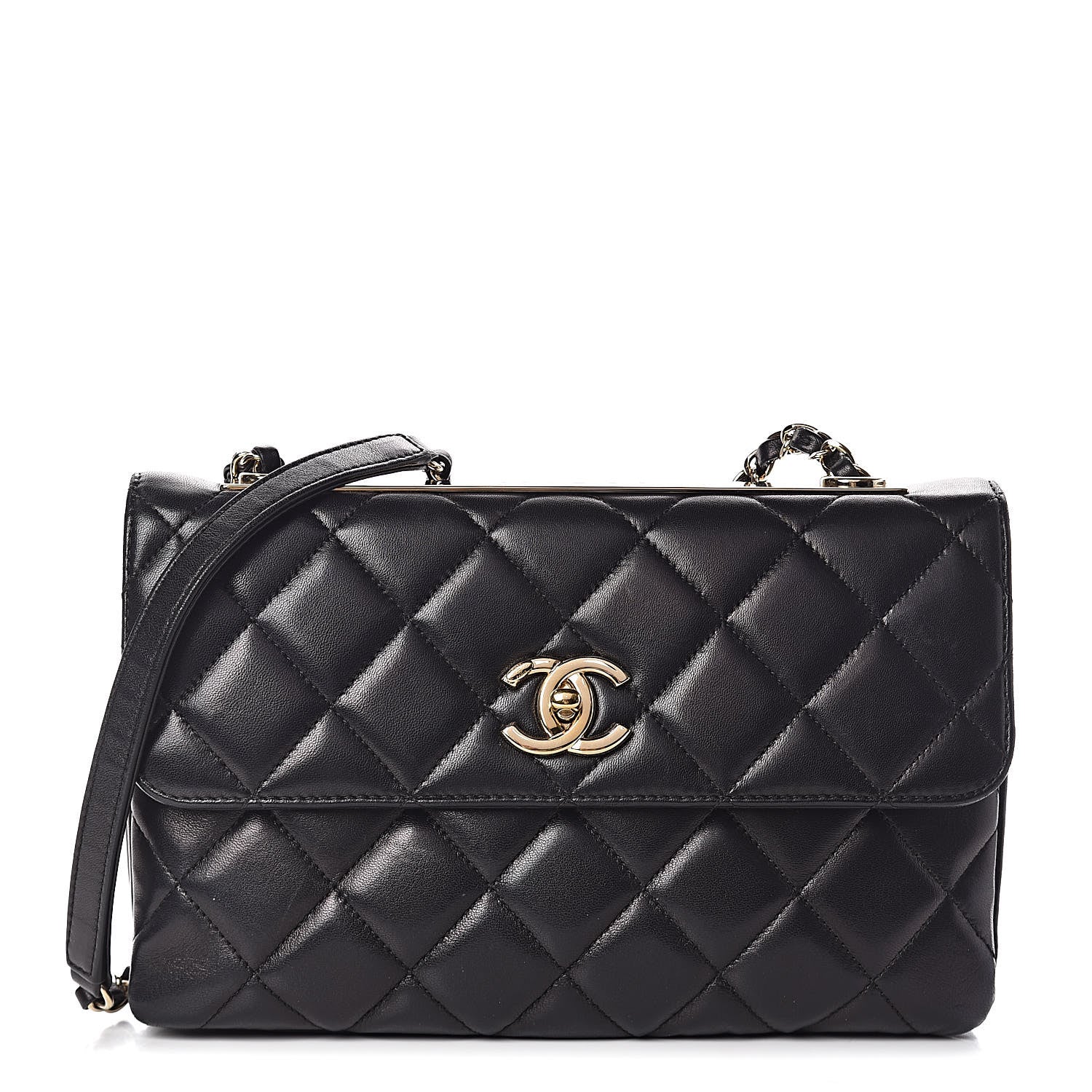 Chanel Lambskin Quilted Medium Trendy CC Flap Black 1 of 13
