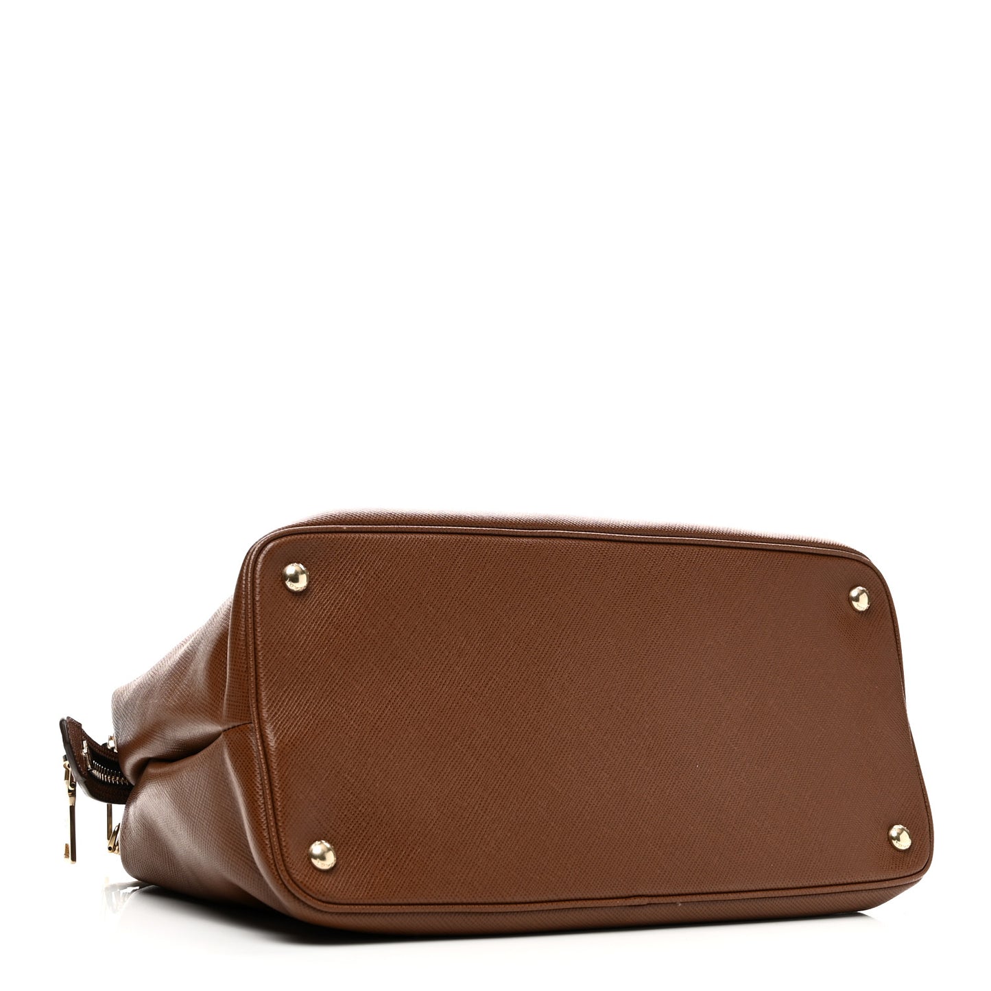 Saffiano Cuir Top Handle Dome Tote Palissandro