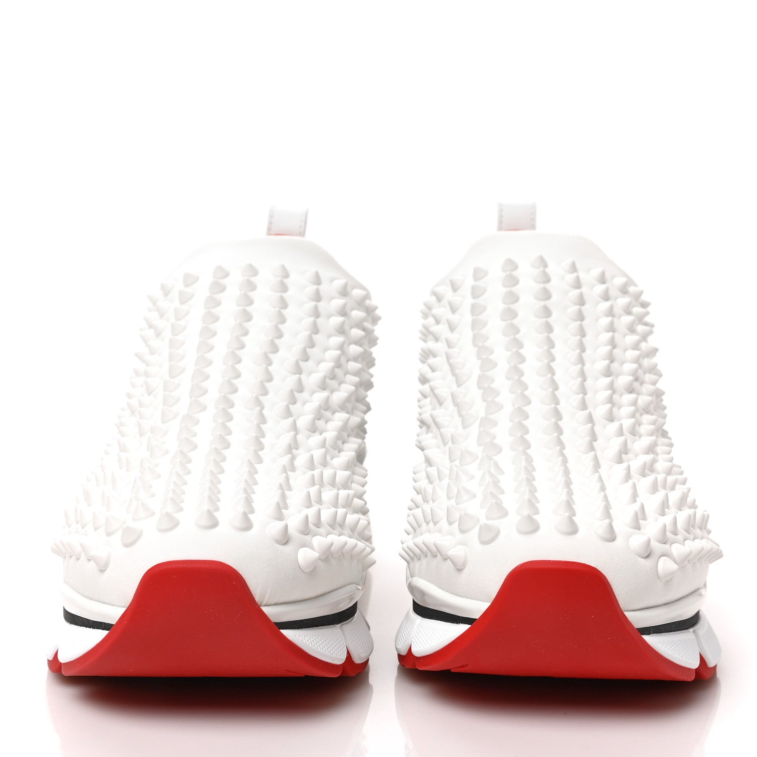 Christian Louboutin Neoprene Spike Sock Donna Flat Sneakers 39 White Snow 2 of 8