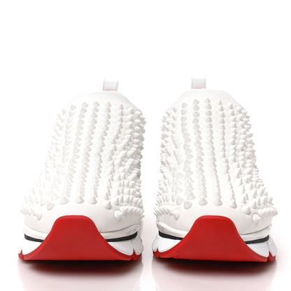 Christian Louboutin Neoprene Spike Sock Donna Flat Sneakers 39 White Snow 2 of 8
