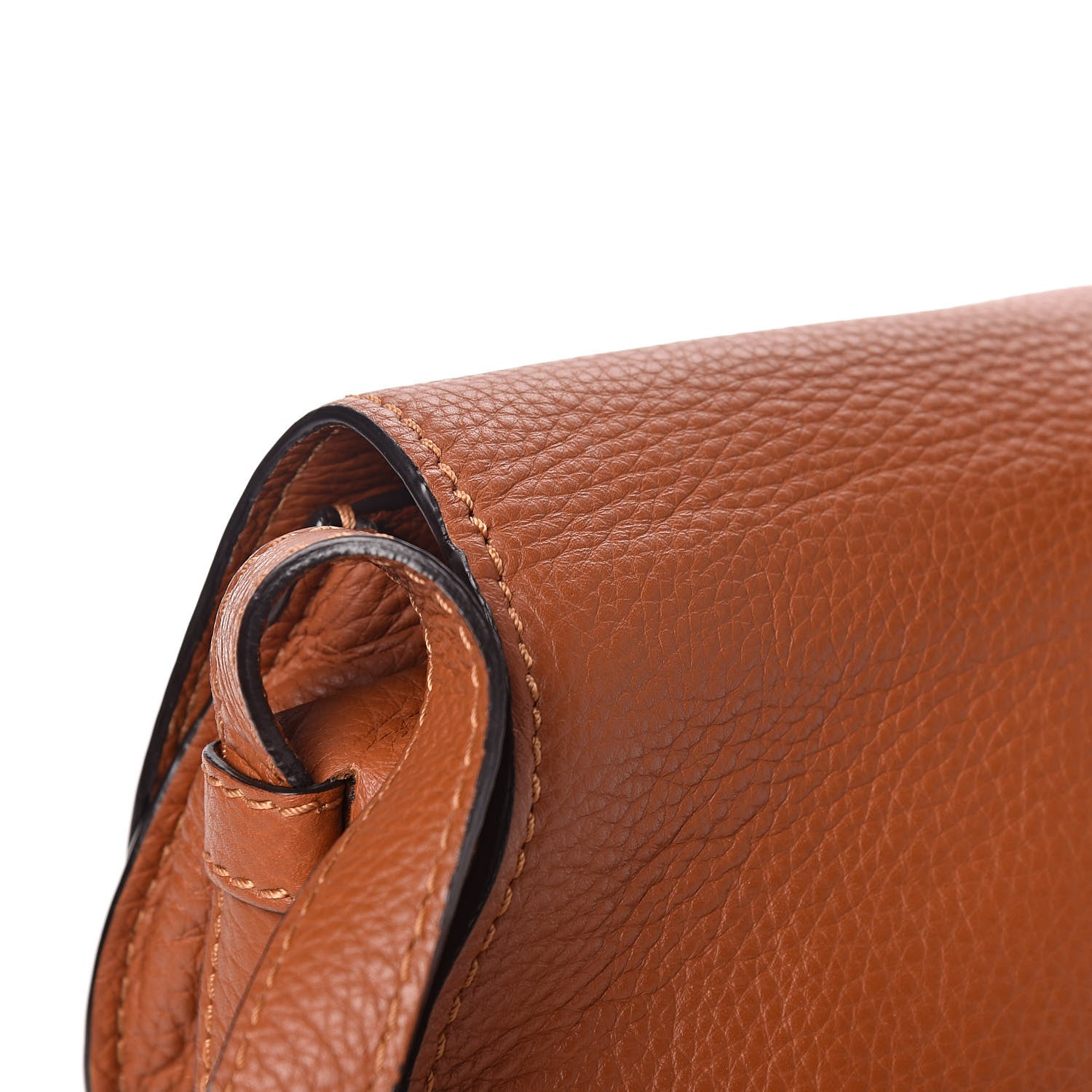 Chloe Calfskin Mini Marcie Round Crossbody Bag Tan 12 of 13