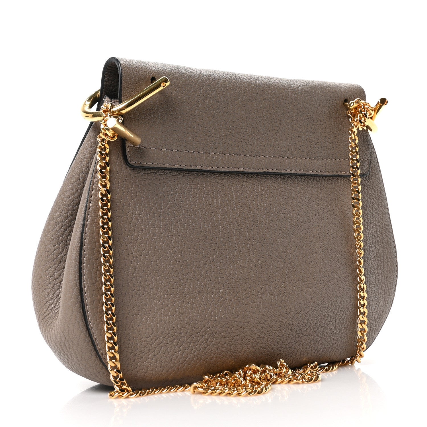 Chloe Grained Lambskin Drew Shoulder Bag Motty Grey 5 of 19