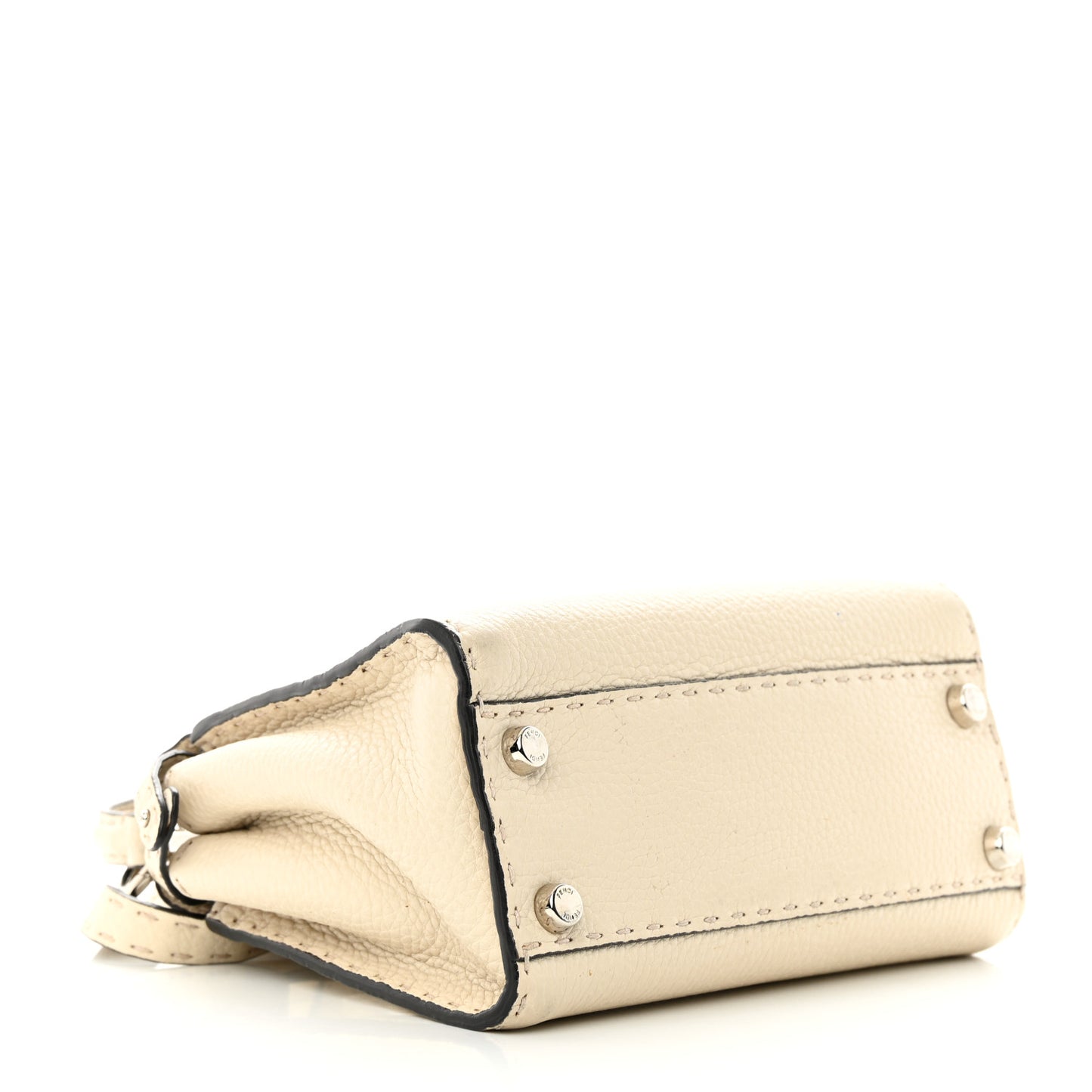 Cuoio Romano Selleria Mini Peekaboo Iconic Satchel Latte