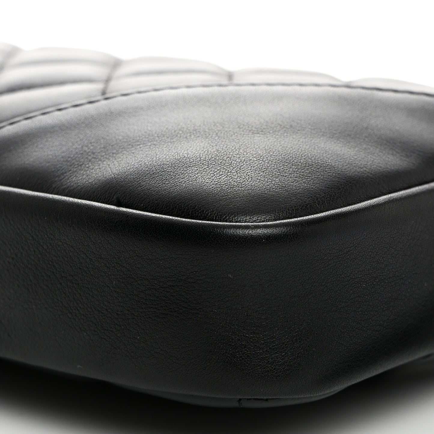 Calfskin Quilted Cambon Pochette Black