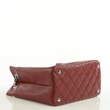 Chanel Caviar Quilted Large Timeless CC Soft Tote Dark Red 3 of 7
