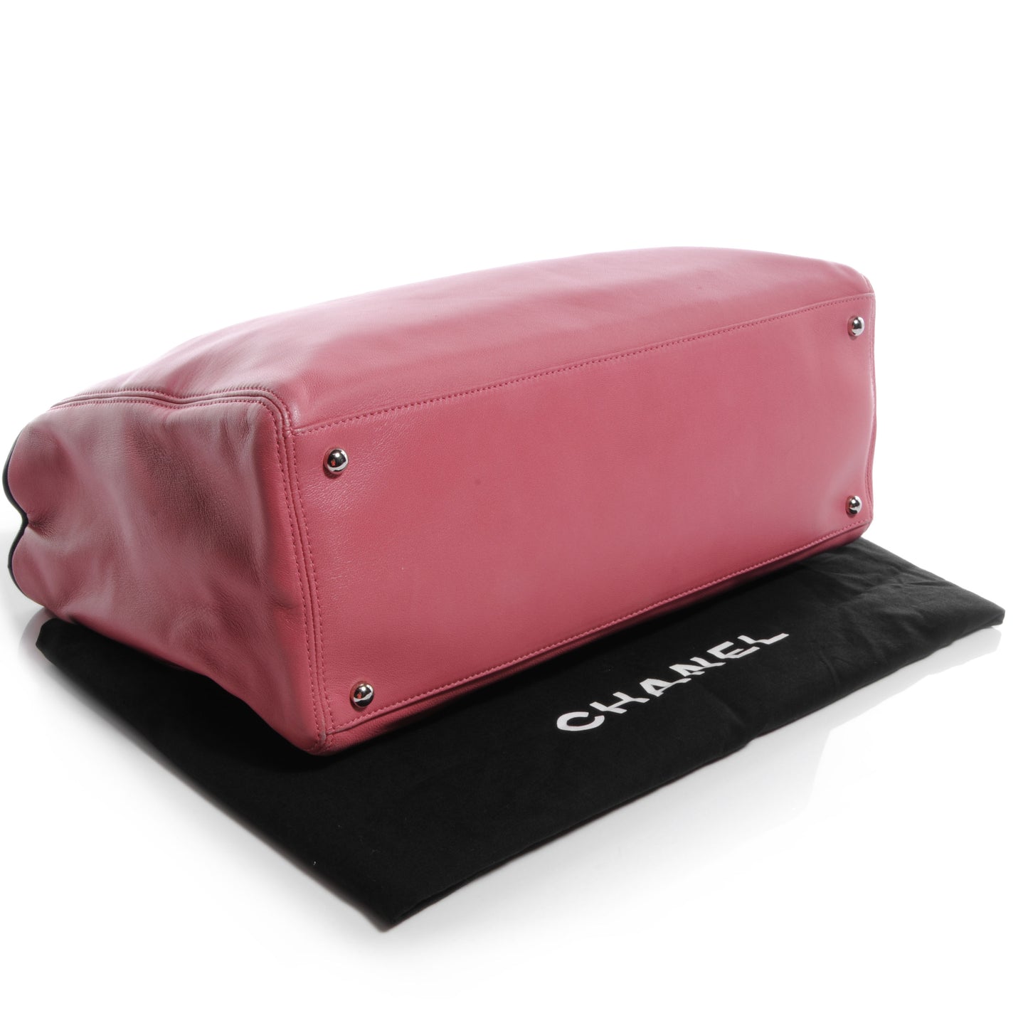 Lambskin Executive Cerf Shopper Tote Pink