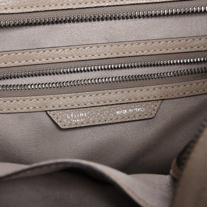 Celine Drummed Calfskin Mini Luggage Dune 7 of 14