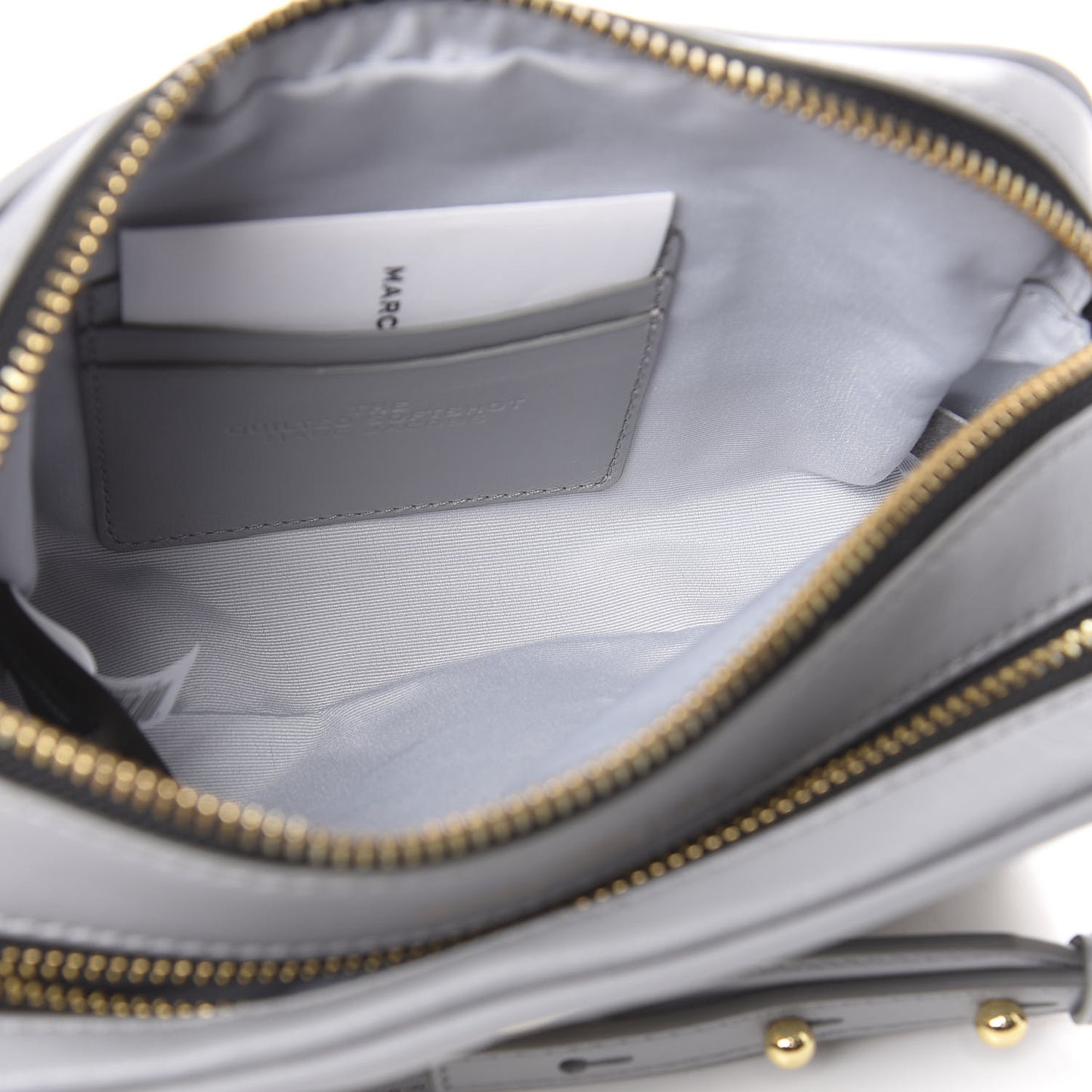Natural Grain Calfskin Quilted The Softshot 21 Bag Grey
