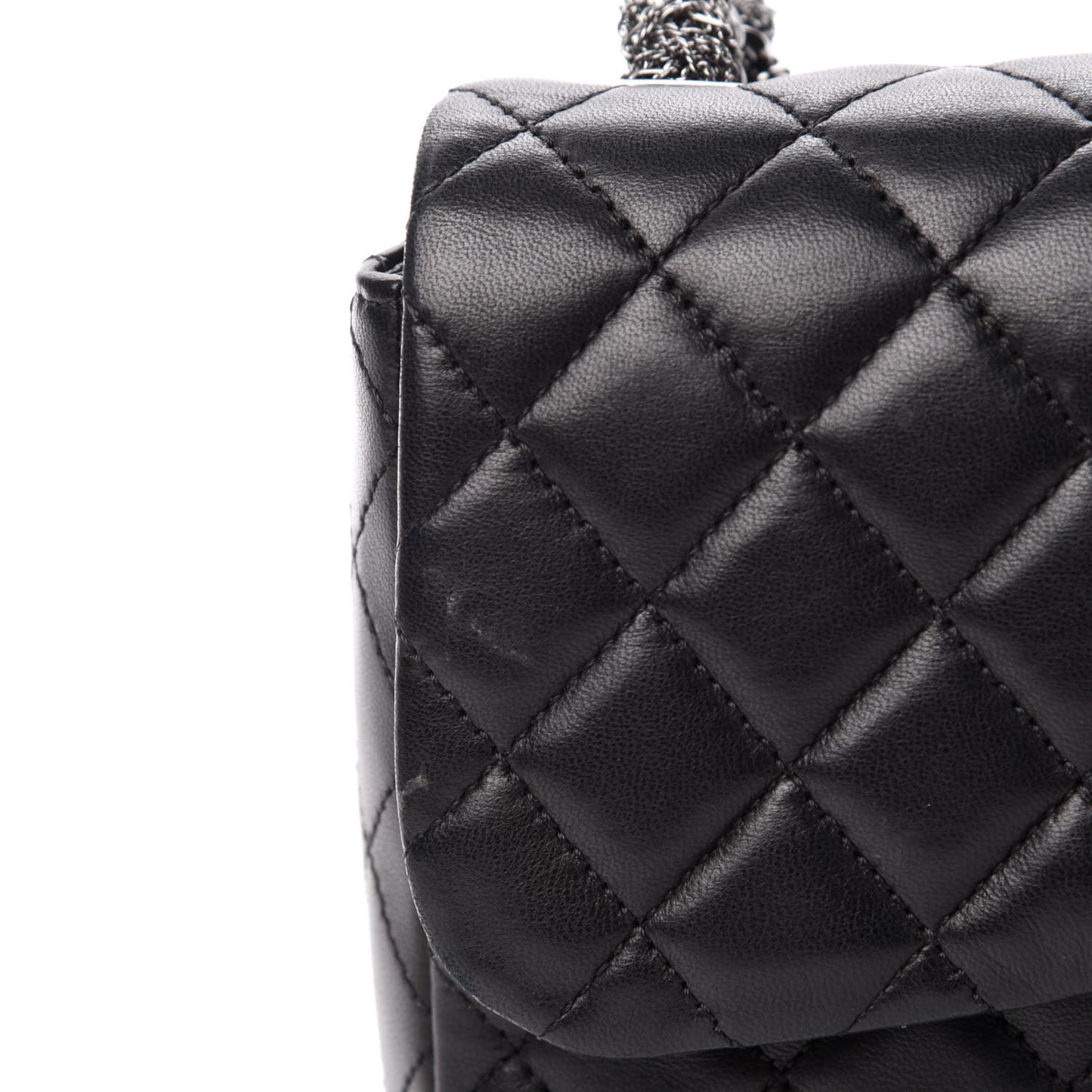 Lambskin Quilted Medium Westminster Pearl Flap Black