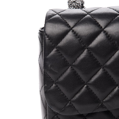 Chanel Lambskin Quilted Medium Westminster Pearl Flap Black 12 of 14