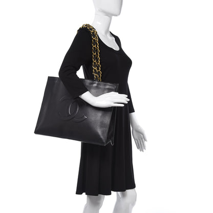 Chanel Lambskin CC Shoulder Bag Black 2 of 12