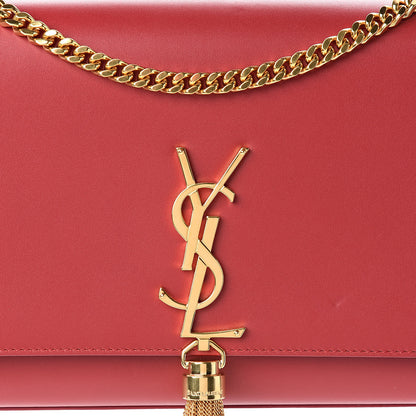 Saint Laurent Smooth Calfskin Medium Classic Monogram Kate Tassel Satchel New Lipstick 10 of 10