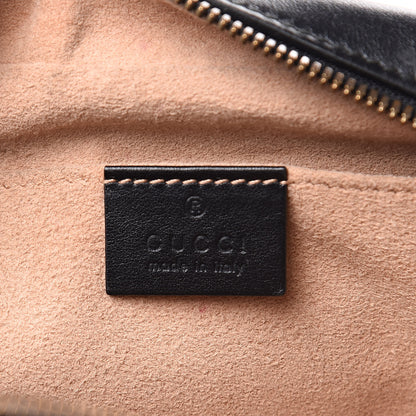 Gucci Calfskin Matelasse Small GG Marmont Chain Shoulder Bag Black 6 of 13