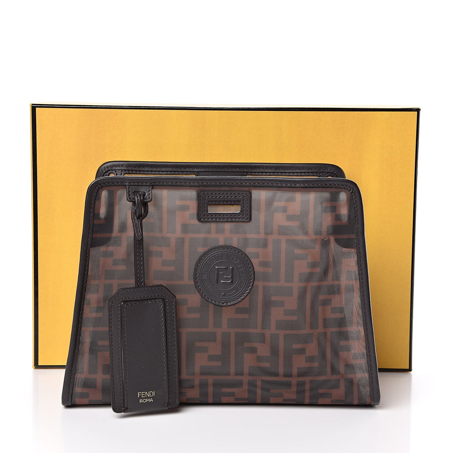 Mesh Vitello Century FF 1974 Mini Peekaboo Defender Cover Marrone Black Ebano
