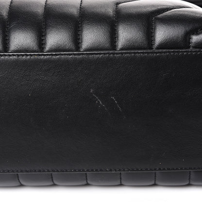 Saint Laurent Calfskin Y Quilted Monogram Medium Loulou Chain Satchel Black 10 of 11