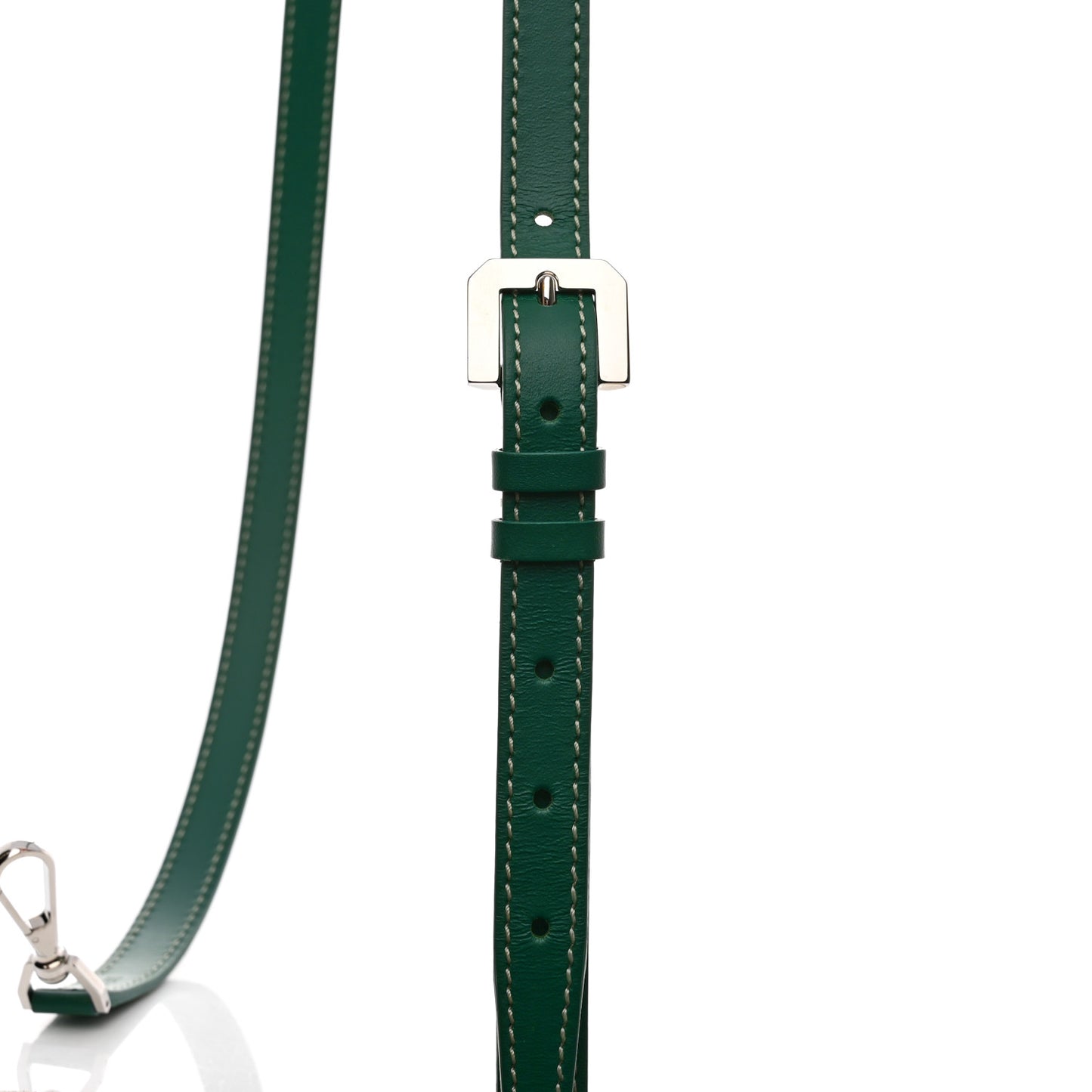 Calfskin Adjustable Shoulder Strap Green