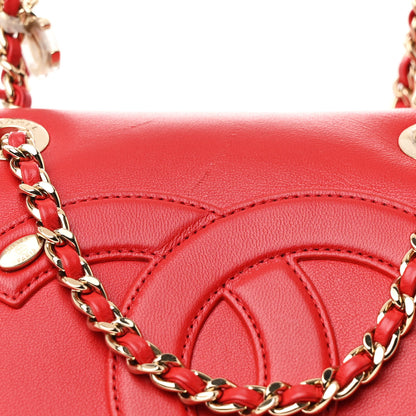 Chanel Lambskin CC Mania Backpack Red 8 of 15