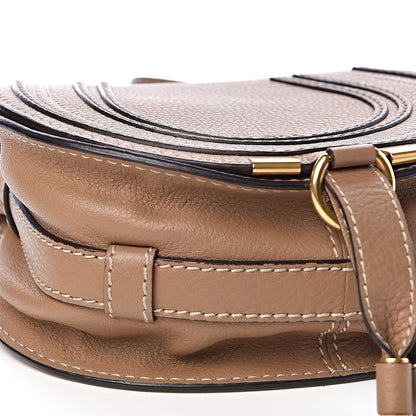 Chloe Calfskin Mini Marcie Round Crossbody Bag Nut 8 of 10