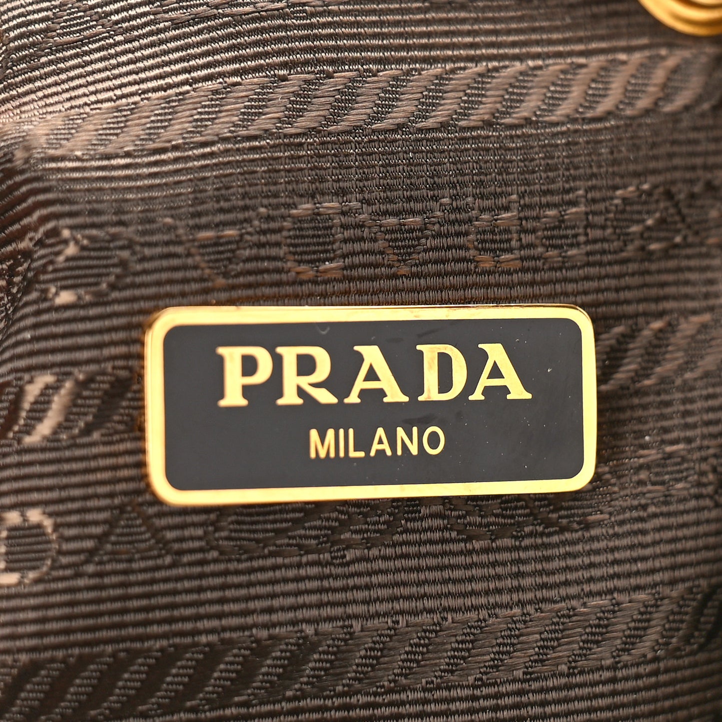 Jacquard Logo Mini Bucket Crossbody Bag Corda Bruciato