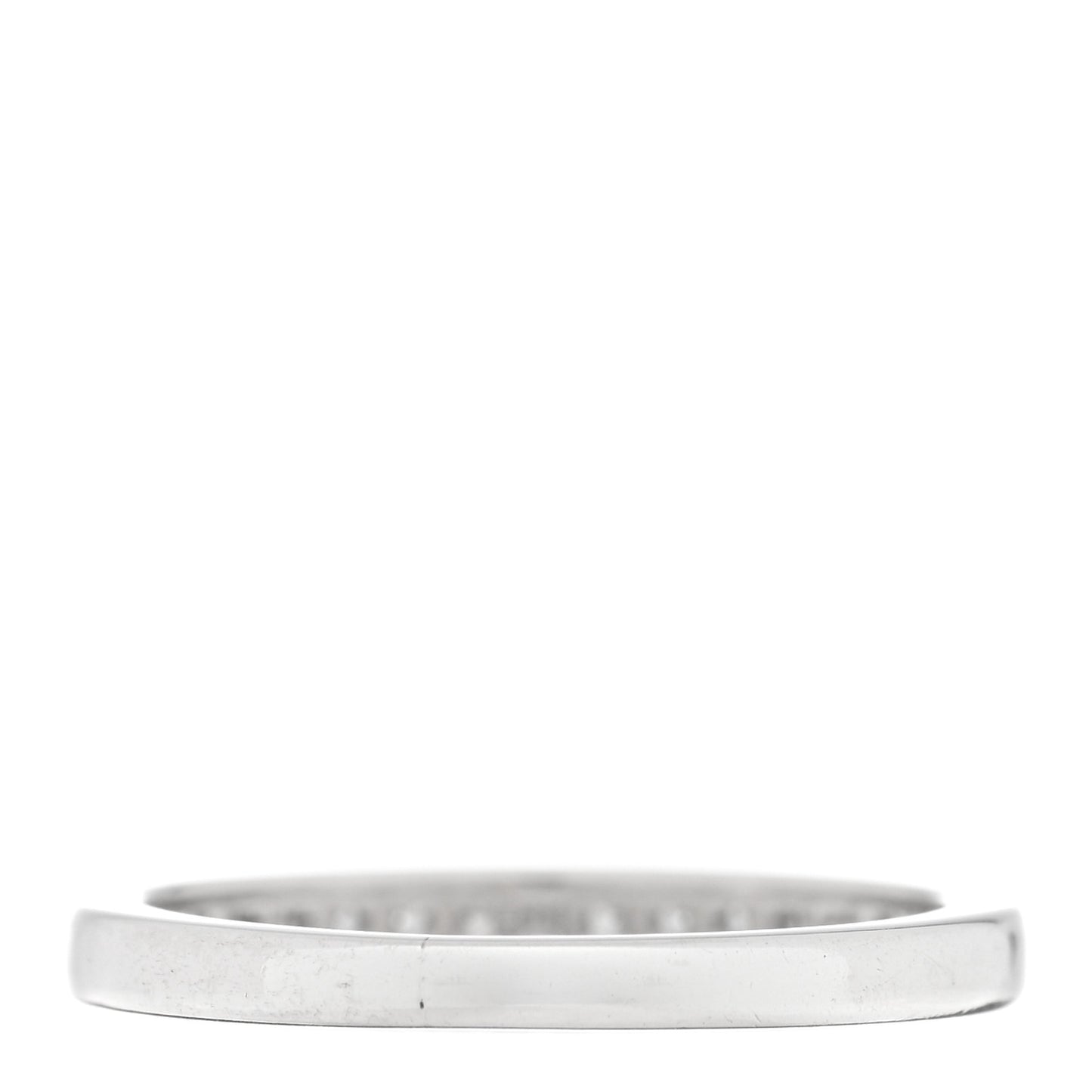 Platinum Diamond 2.5mm Half Circle Wedding Band Ring 49 5