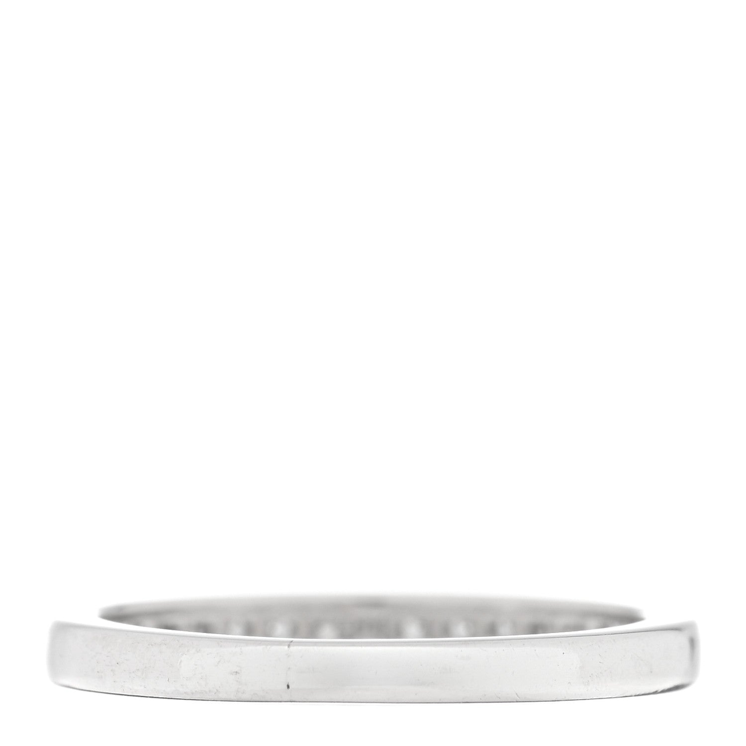 Tiffany Platinum Diamond 2.5mm Half Circle Wedding Band Ring 49 5 3 of 5