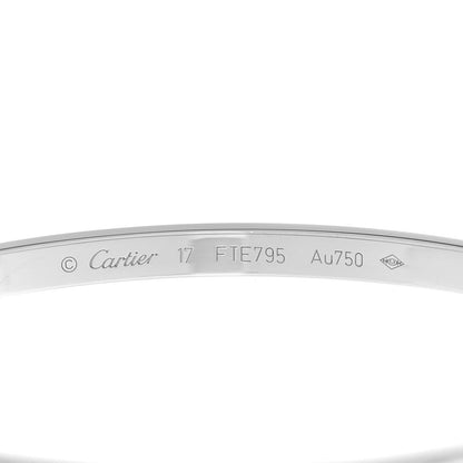 Cartier 18K White Gold Small LOVE Bracelet 17 4 of 6
