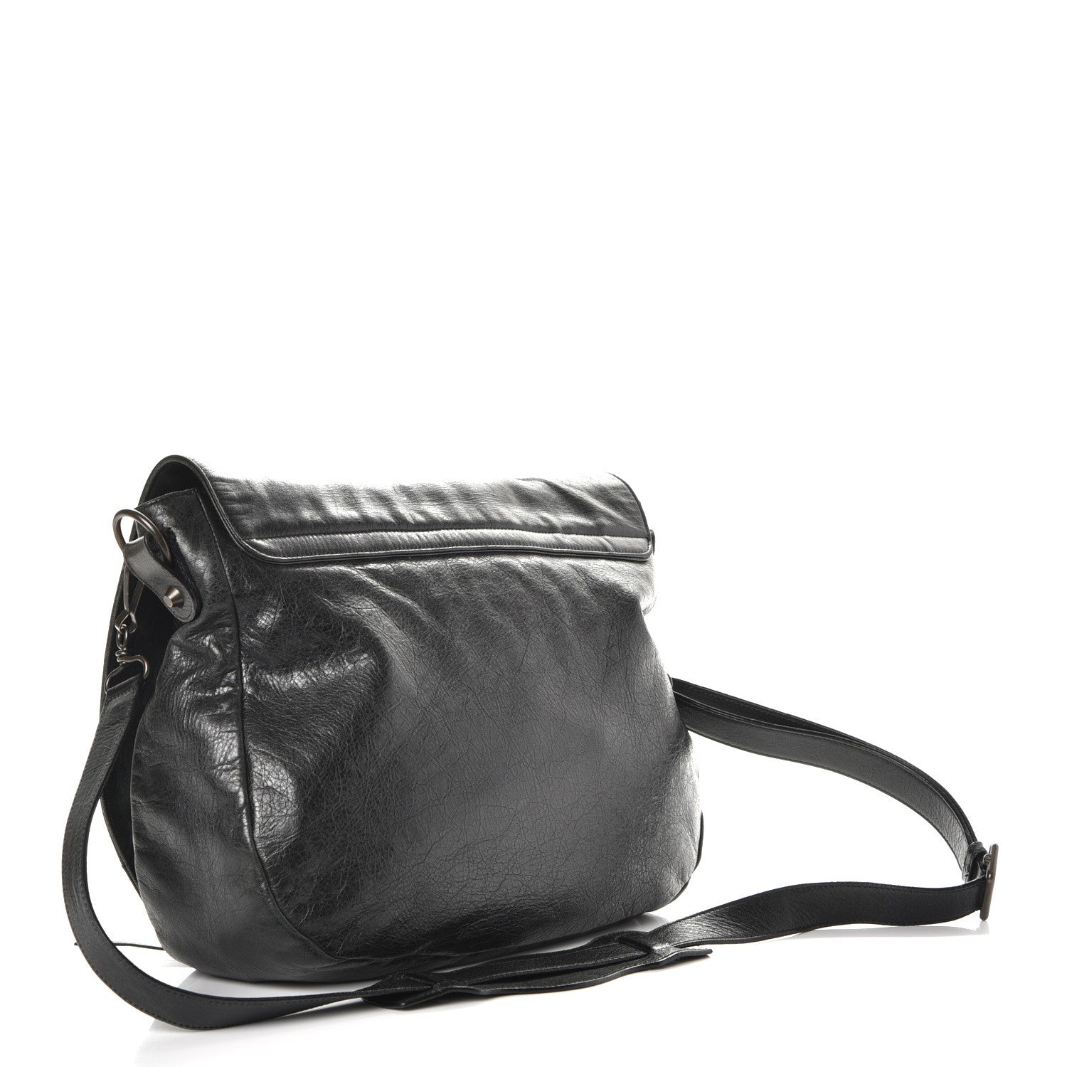 Balenciaga Agneau Folk Messenger Black 3 of 8