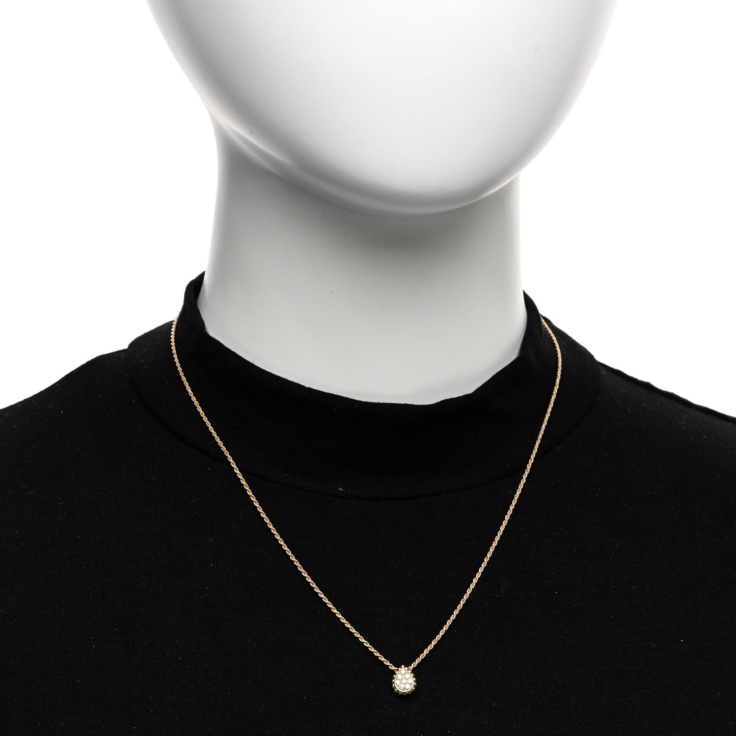 18K Yellow Gold Diamond XS Serpent Boheme Necklace