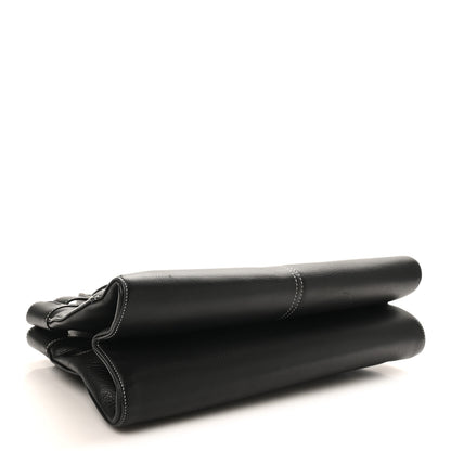 Christian Dior Calfskin Belted Pants Shoulder Bag Black 4 of 10