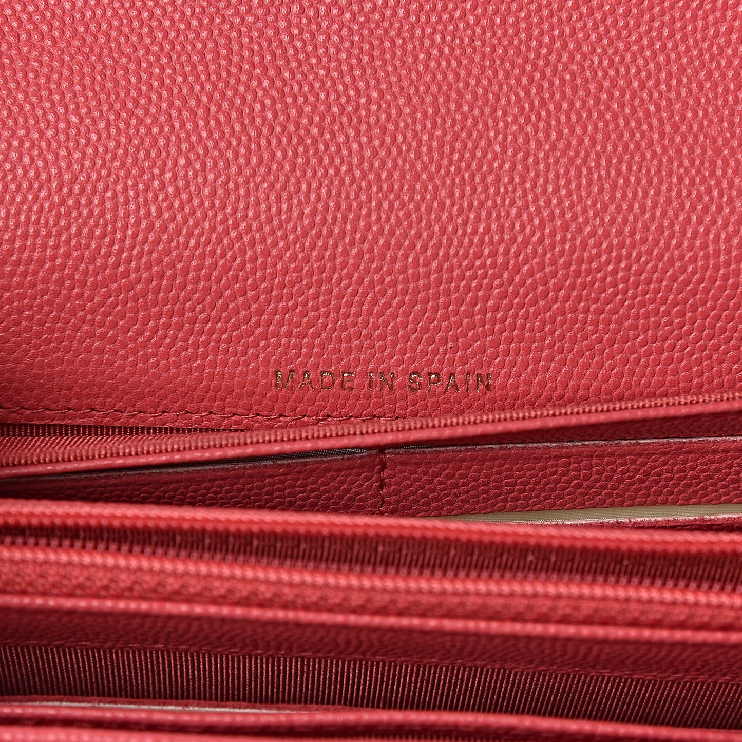 Caviar Quilted Large Gusset Flap Wallet Pink