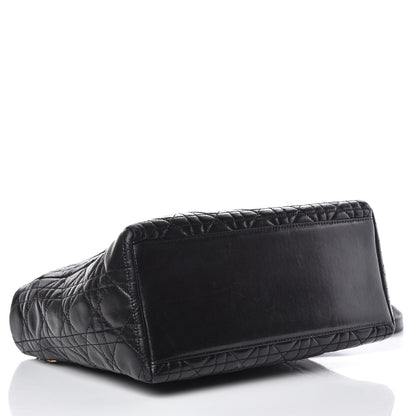 Christian Dior Lambskin Cannage Medium Lady Dior Black 4 of 14