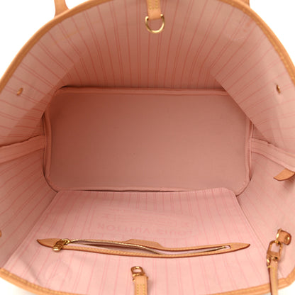 Louis Vuitton Damier Azur Neo Neverfull MM Rose Ballerine 6 of 14