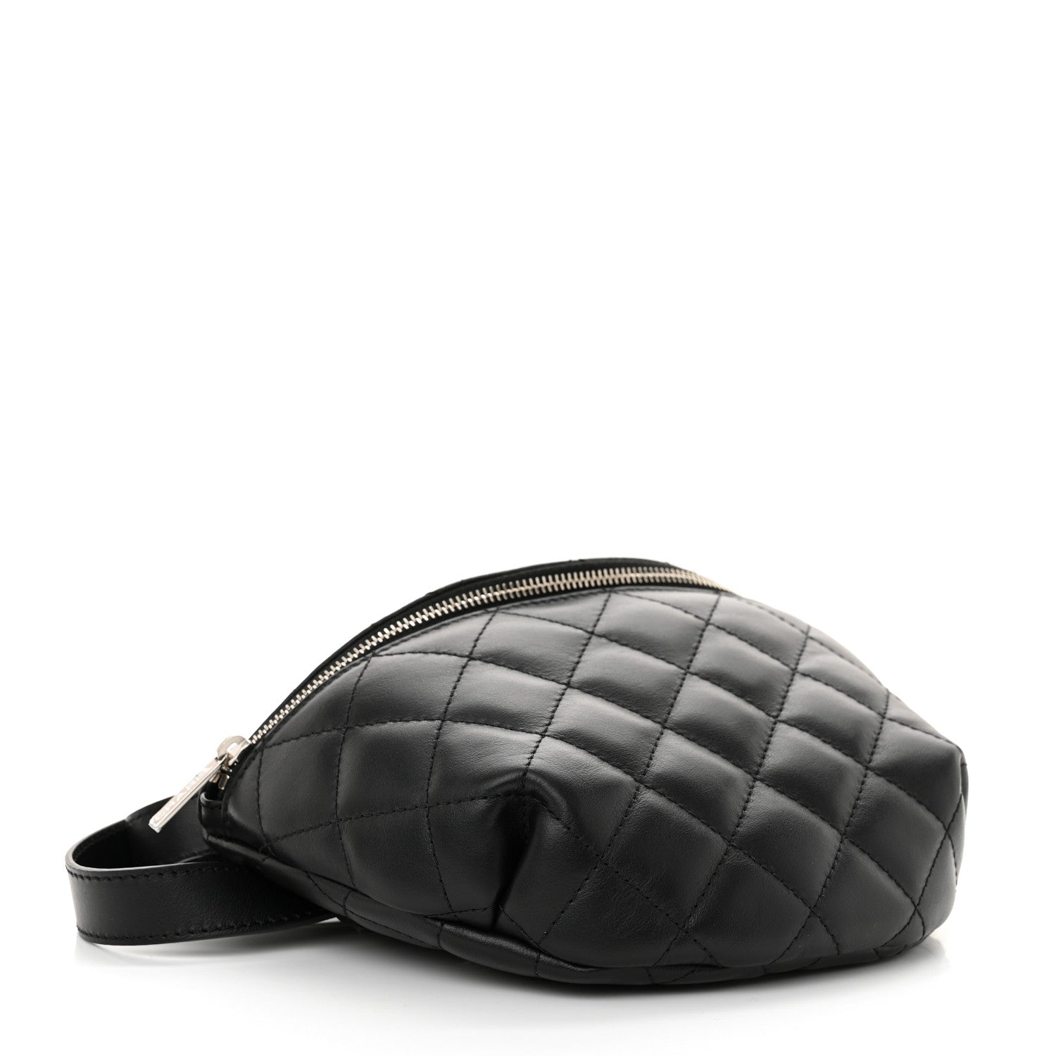 Chanel Calfskin Quilted Waist Belt Bag Black 4 of 11