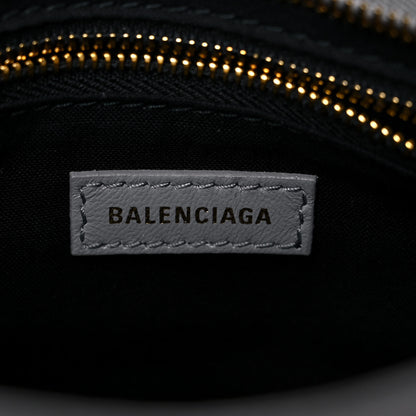 Balenciaga Calfskin Crocodile Embossed Gold Metallic Edge Hardware Mini City Haussmannien 6 of 12