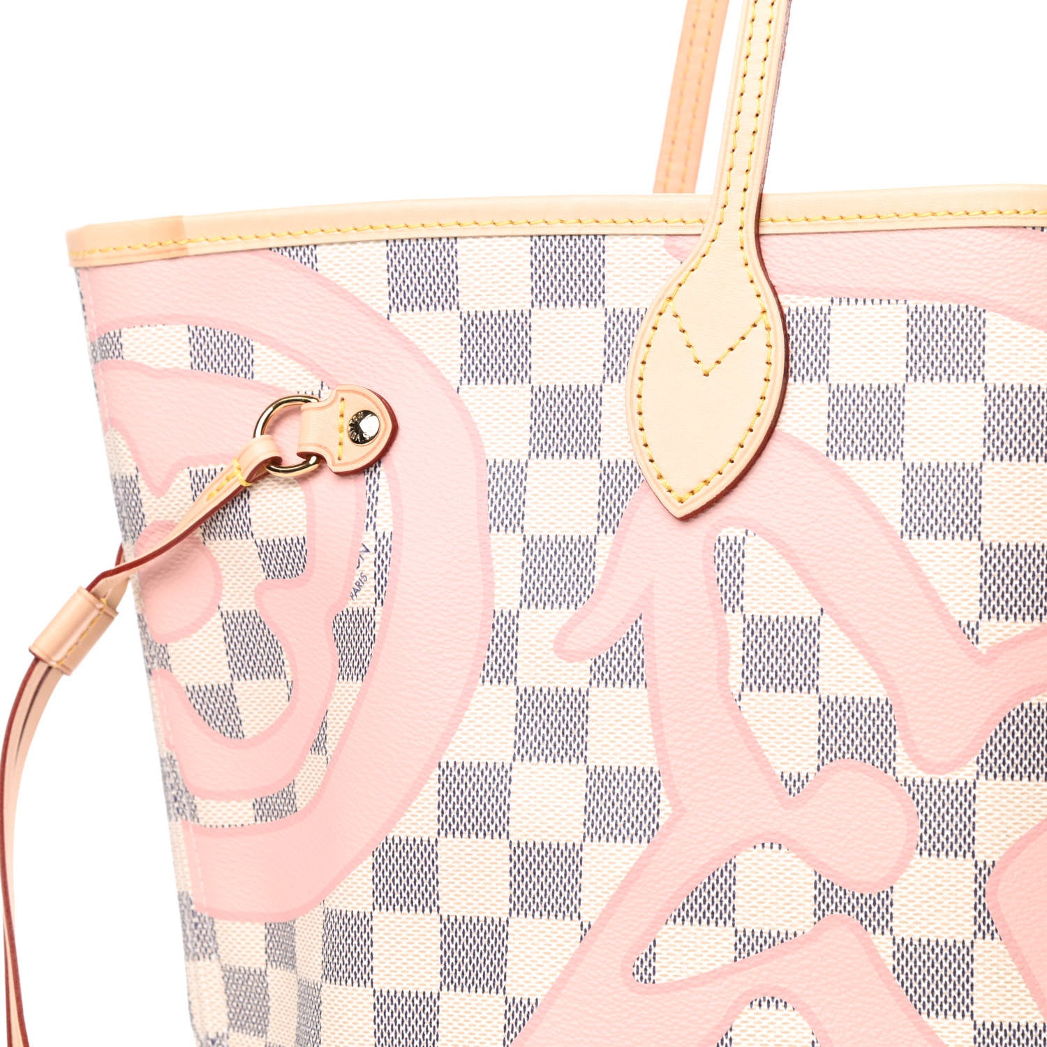 Louis Vuitton Damier Azur Tahitienne Neverfull MM 10 of 12