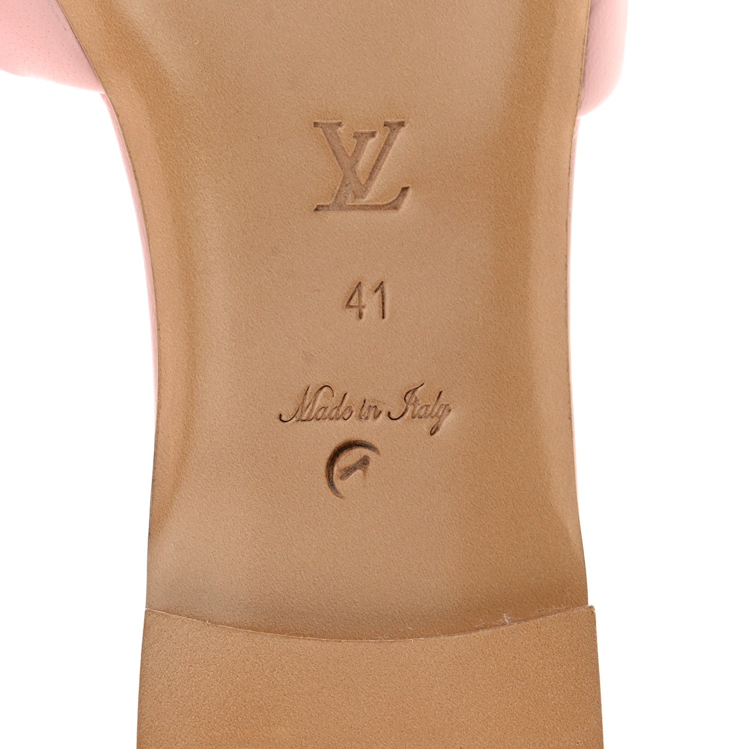 Louis Vuitton Lambskin Embossed Monogram Revival Flat Mules 41 Rose Clair 7 of 9