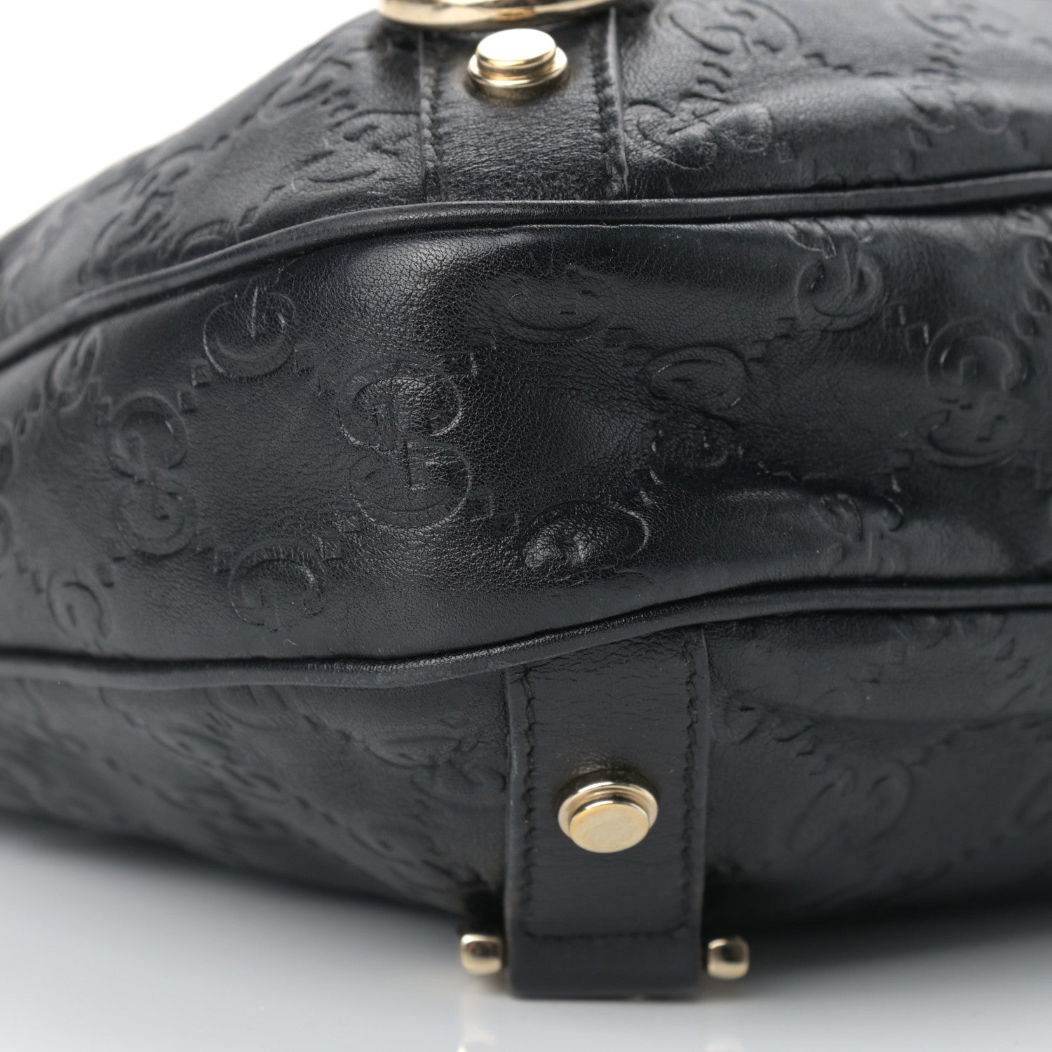 Gucci Guccissima Medium Abbey D Ring Hobo Black 8 of 12