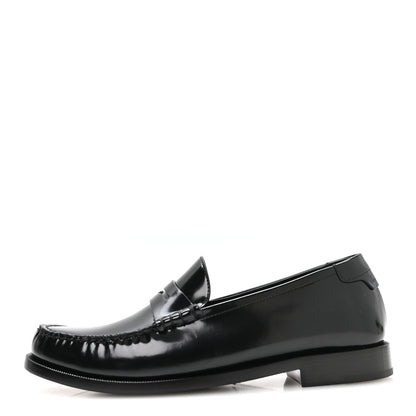Saint Laurent Magnum Lux Calfskin Mens Le Loafer 15 Moccassins 40 Black 1 of 9