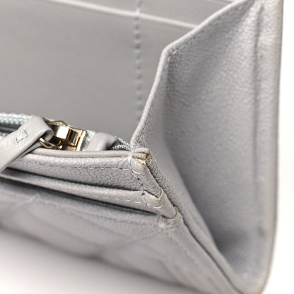 Chanel Caviar Quilted Medium Boy Flap Walle Light Grey 11 of 14