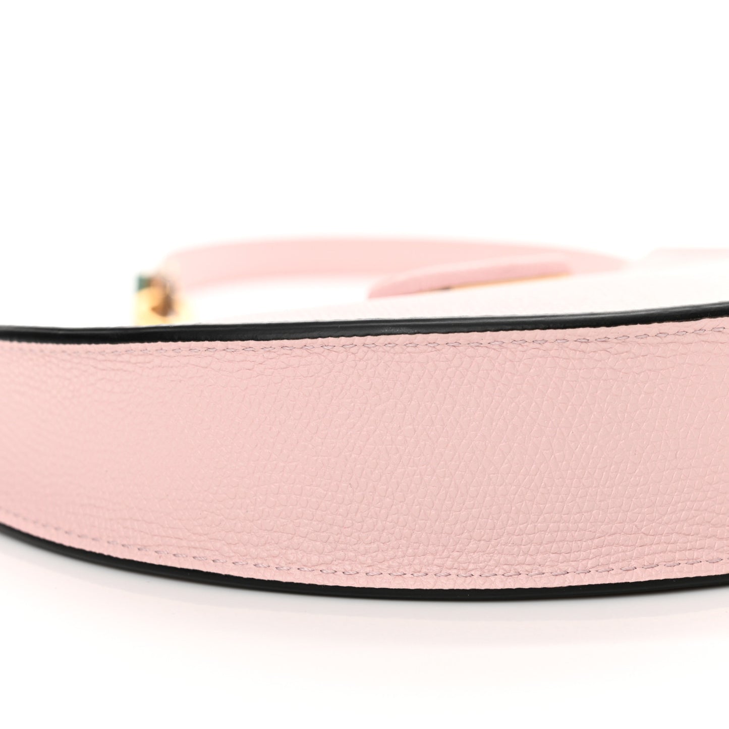 Grainy Calfskin Mini Vlogo Hobo Bag Rose Quartz
