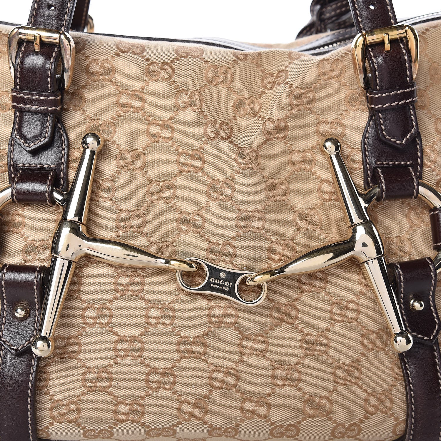 Gucci Monogram 85th Anniversary Boston Tote Brown 14 of 15