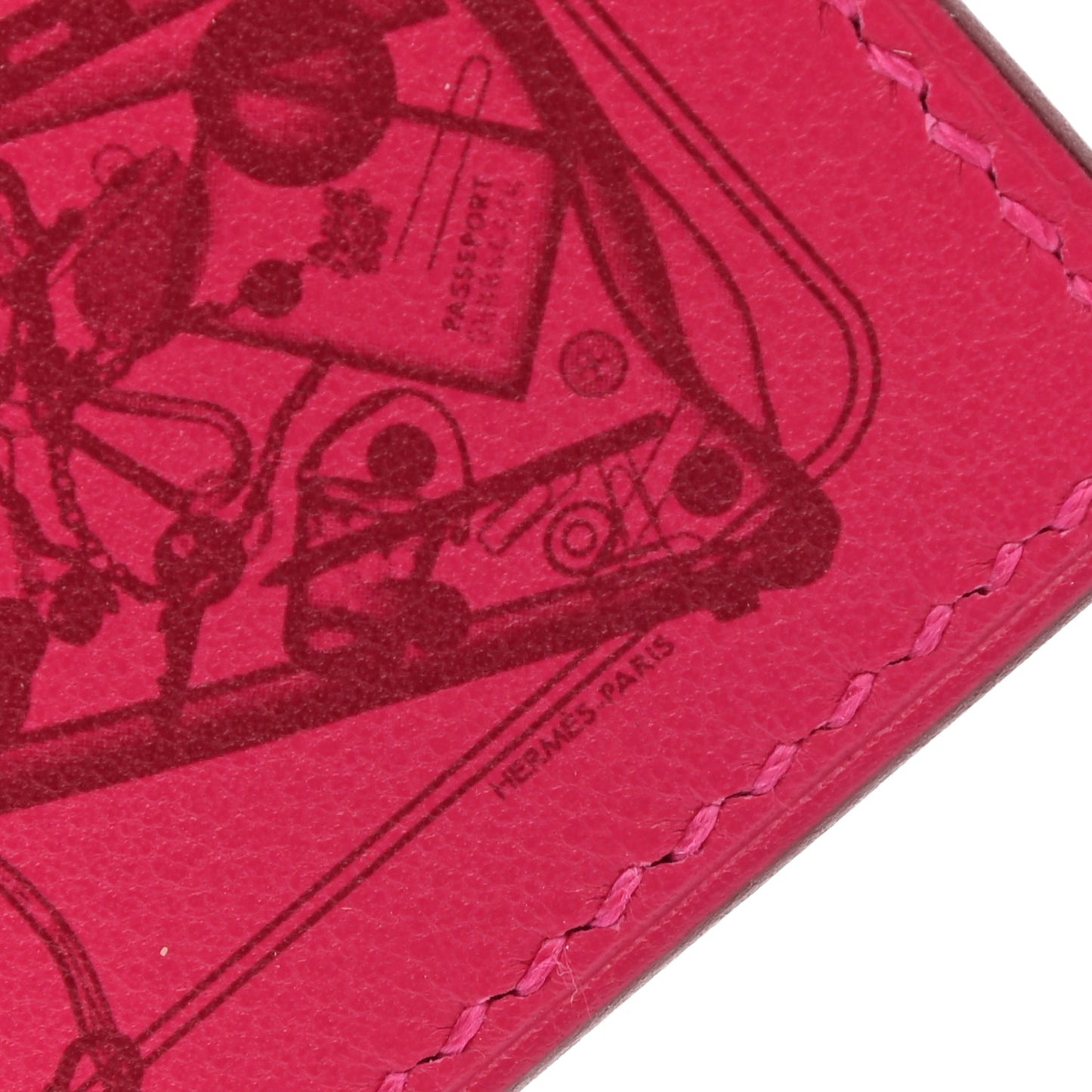 Swift Please Check in Carre Nano Bag Charm Rose Mexico Grenadine